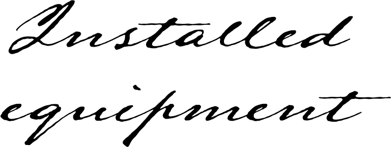 Installed equipment